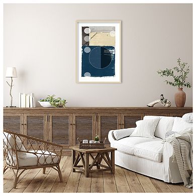 Bluff Block I by Cartissi Wood Framed Wall Art Print