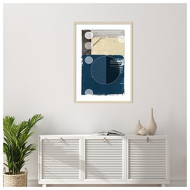 Bluff Block I by Cartissi Wood Framed Wall Art Print
