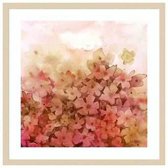 Feathered Fields V by Kelsey Wilson Wood Framed Wall Art Print