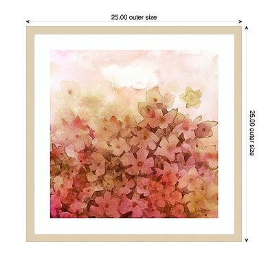 Feathered Fields V by Kelsey Wilson Wood Framed Wall Art Print