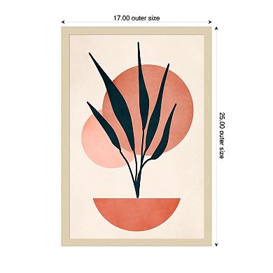 Copenhagen 1978 No 7 by Eins Kubistika Wood Framed Wall Art Print
