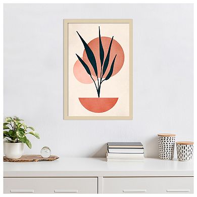 Copenhagen 1978 No 7 by Eins Kubistika Wood Framed Wall Art Print