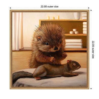 The Acupunturist by Lucia Heffernan Framed Canvas Wall Art Print