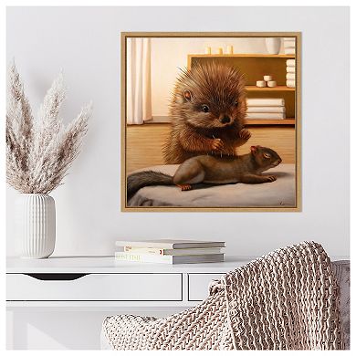 The Acupunturist by Lucia Heffernan Framed Canvas Wall Art Print