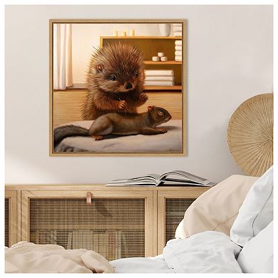 The Acupunturist by Lucia Heffernan Framed Canvas Wall Art Print