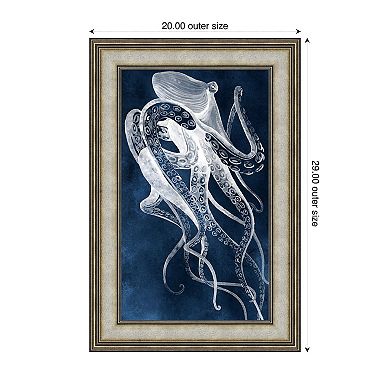 Octopus Sway II by Grace Popp Wood Framed Wall Art Print