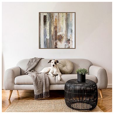 Textured Grain V by Erin McGee Ferrell Framed Canvas Wall Art Print