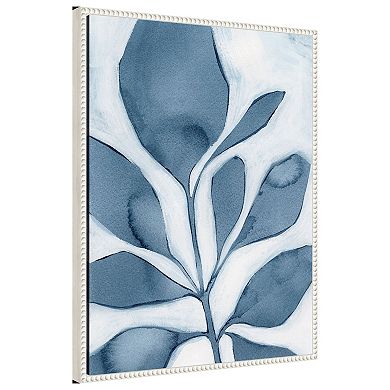 Blue Weed I by Grace Popp Framed Canvas Wall Art Print