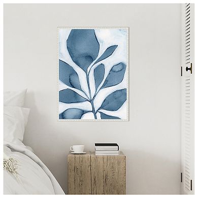 Blue Weed I by Grace Popp Framed Canvas Wall Art Print