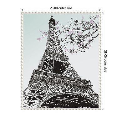 Spring in Paris I by Melissa W Framed Canvas Wall Art Print