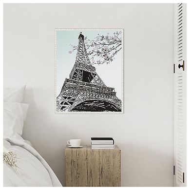 Spring in Paris I by Melissa W Framed Canvas Wall Art Print