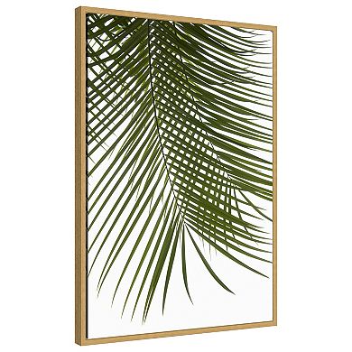 Palm Leaves Foliage Photo IV by Amini54 Framed Canvas Wall Art Print