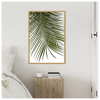 Palm Leaves Foliage Photo IV by Amini54 Framed Canvas Wall Art Print