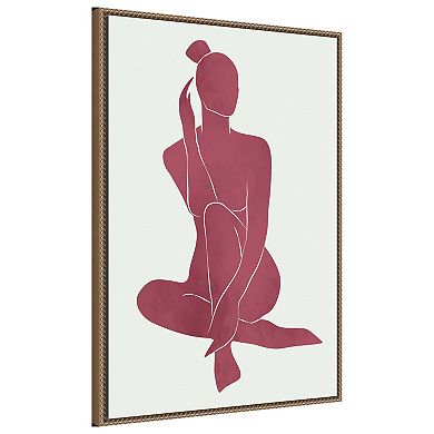 Minimal Woman No 3 by Jay Stanley Framed Canvas Wall Art Print