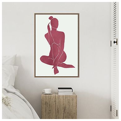 Minimal Woman No 3 by Jay Stanley Framed Canvas Wall Art Print