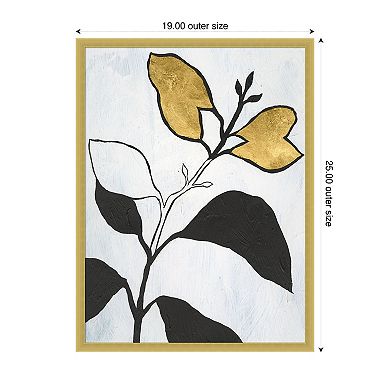 Beige Annuals I by Vanna Lam Wood Framed Wall Art Print