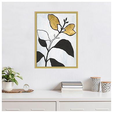 Beige Annuals I by Vanna Lam Wood Framed Wall Art Print