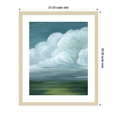 Coming Rainstorm II by Grace Popp Wood Framed Wall Art Print