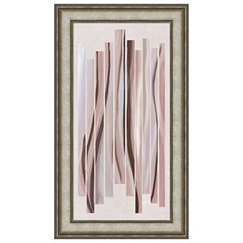 Pink Tidal Embrace by Jacob q Wood Framed Wall Art Print