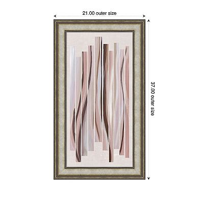 Pink Tidal Embrace by Jacob q Wood Framed Wall Art Print