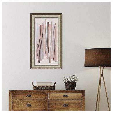 Pink Tidal Embrace by Jacob q Wood Framed Wall Art Print
