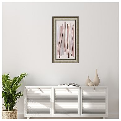 Pink Tidal Embrace by Jacob q Wood Framed Wall Art Print