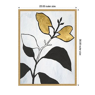 Beige Annuals I by Vanna Lam Framed Canvas Wall Art Print