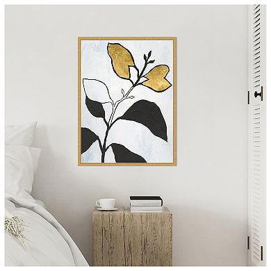 Beige Annuals I by Vanna Lam Framed Canvas Wall Art Print