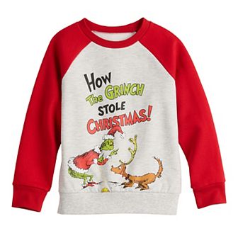 Boys 4-12 Jumping Beans® Dr. Seuss The Grinch Graphic Fleece Crewneck Sweatshirt