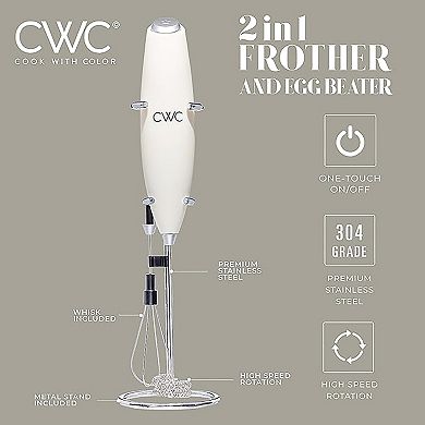 Enchante 2-in-1 Egg Beater & Frother