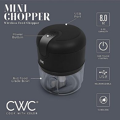 Cook With Color 8-oz. Wireless Food Chopper