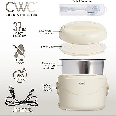 Cook With Color Portable Food Warmer Lunch Box