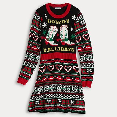 Women's Born Famous Holiday Sweater Dress
