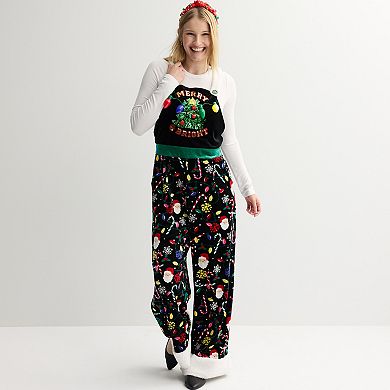 Women's Born Famous Velvet Holiday Jumpsuit