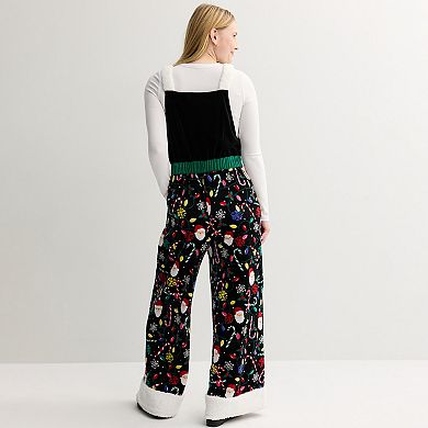 Women's Born Famous Velvet Holiday Jumpsuit