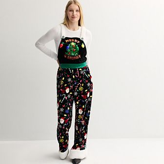 Juniors' Born Famous Velvet Holiday Jumpsuit