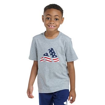 Boys 4-7 adidas Short Sleeve USA Flag Logo Graphic Tee