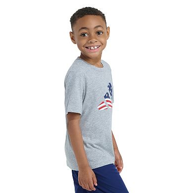 Boys 4-7 adidas Short Sleeve USA Flag Logo Graphic Tee