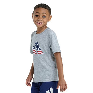 Boys 4-7 adidas Short Sleeve USA Flag Logo Graphic Tee