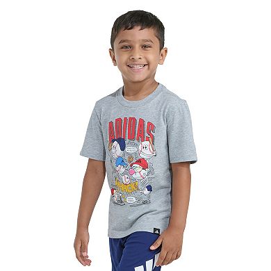 Boys 4-7 adidas Graphic Heather Tee