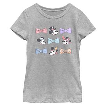 Disney's Mickey Mouse And Minnie Mouse Hats And Bows Girls 7-16 Graphic Tee