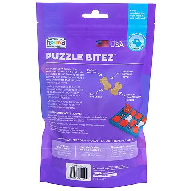 Outward Hound Puzzle Bitez Pumpkin Flavor Training Treats
