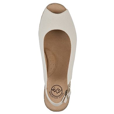White Mountain Maize Women's Wedge Espadrille Sandals