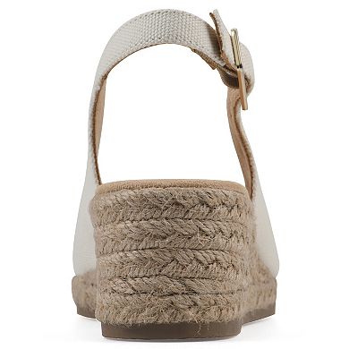 White Mountain Maize Women's Wedge Espadrille Sandals