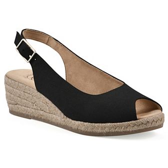 White Mountain Maize Women's Wedge Espadrille Sandals