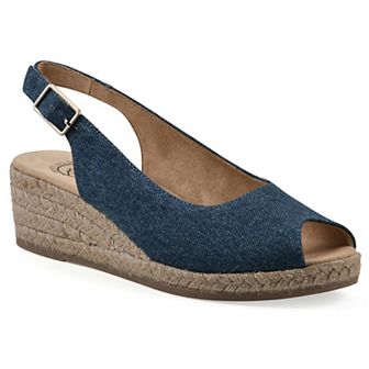 White Mountain Maize Women's Wedge Espadrille Sandals