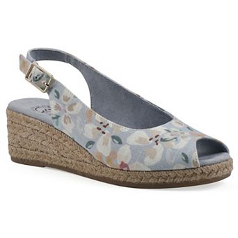 White Mountain Maize Women's Wedge Espadrille Sandals