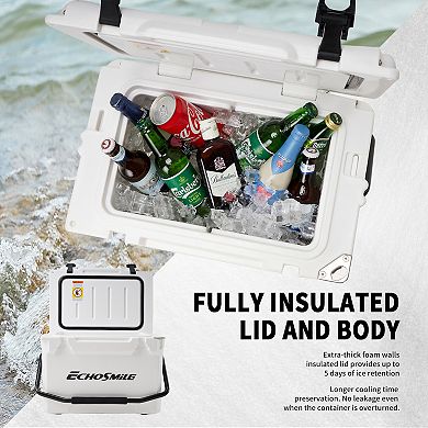EchoSmile 25 qt. Rotomolded Cooler