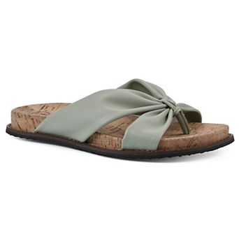 White Mountain Malanga Women's Flat Sandal Slip-On Casual Sandals