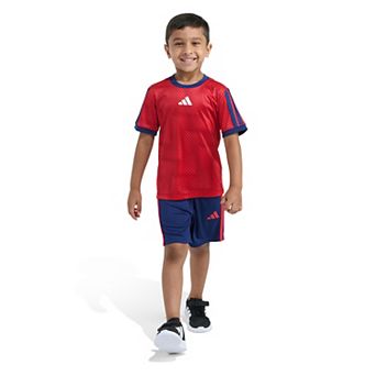 Boys 4-7 adidas 2 pc Short Sleeve Tee & Shorts Set